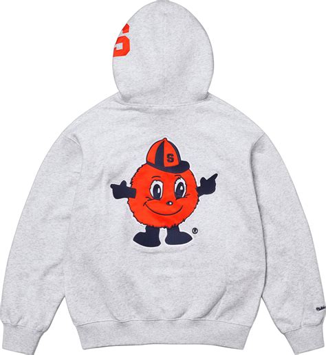 Supreme Mitchell & Ness NCAA Hooded Sweatshirt Ash Grey